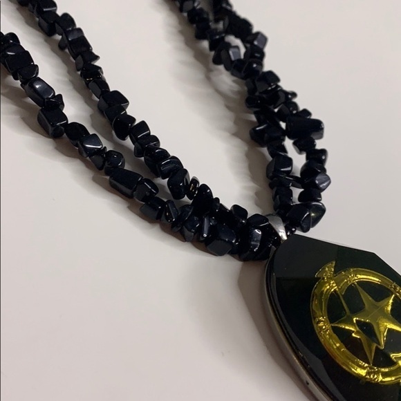 Texas Lone Star pendant Black beaded layer necklace one size adult - Picture 4 of 8